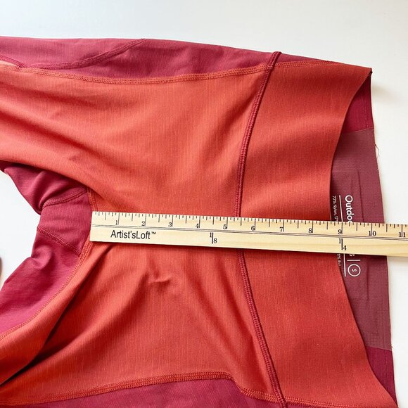 Outdoor Voices Orange Colorblock TechSweat Zoom Leggings Workout - Size Small - Picture 6 of 8